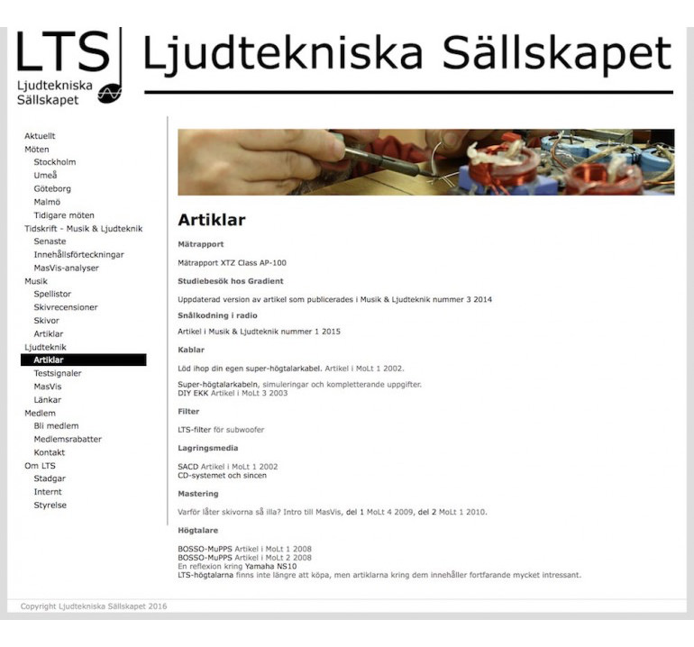 LTS- Ljudtekniska Sällskapet